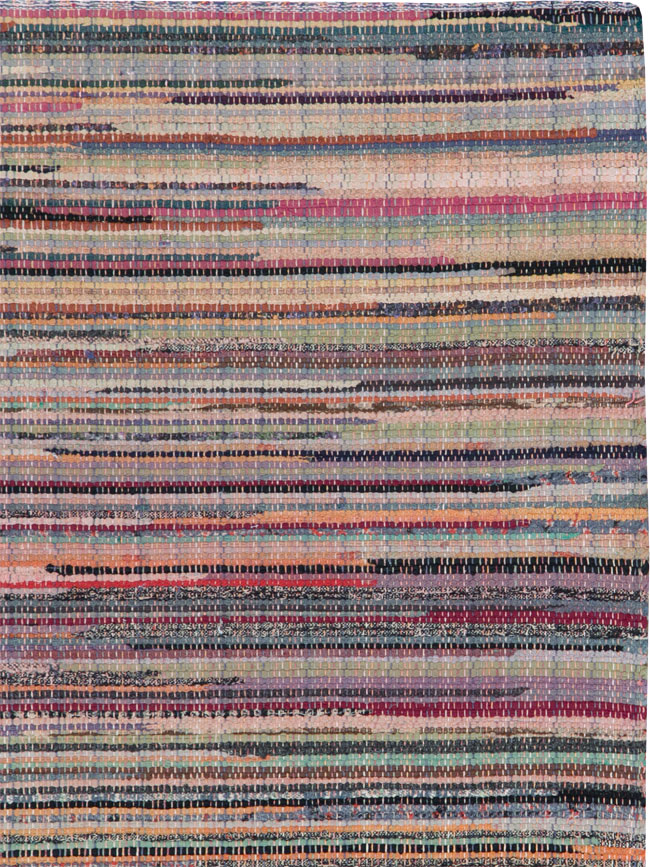 Small Vintage American Rag Rug (Pair: 1 of 2), No.27584 - Gsblank