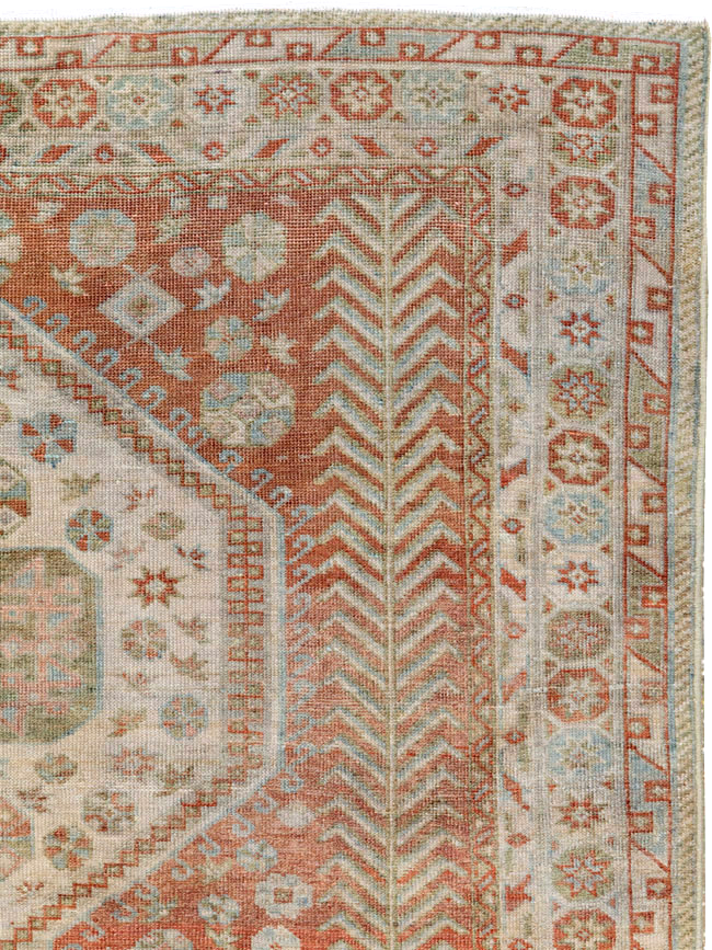 Vintage Persian Malayer Rug, No.27586 - Gsblank