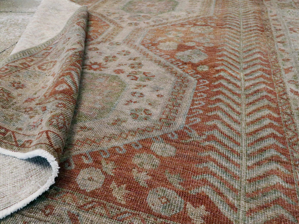 Vintage Persian Malayer Rug, No.27586 - Gsblank