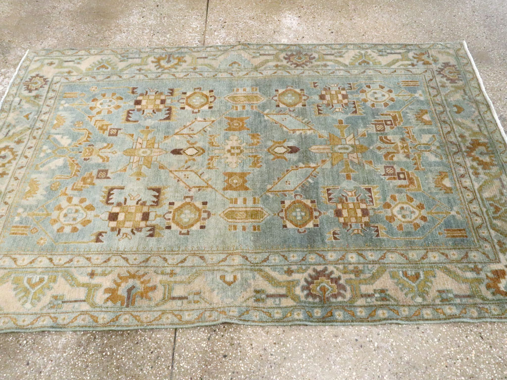 Vintage Persian Malayer Accent Rug, No.27587 - Gsblank