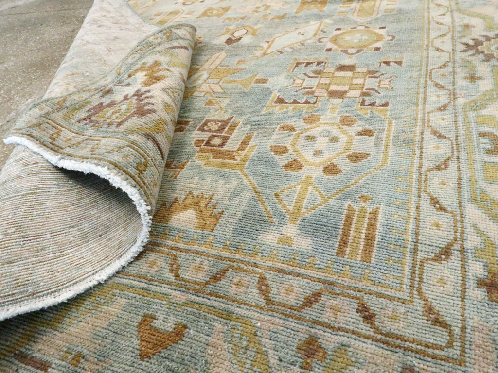 Vintage Persian Malayer Accent Rug, No.27587 - Gsblank