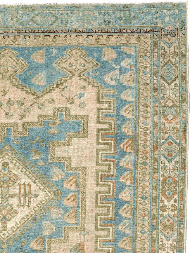 Vintage Persian Afshar Accent Rug, No.27588 - Gsblank