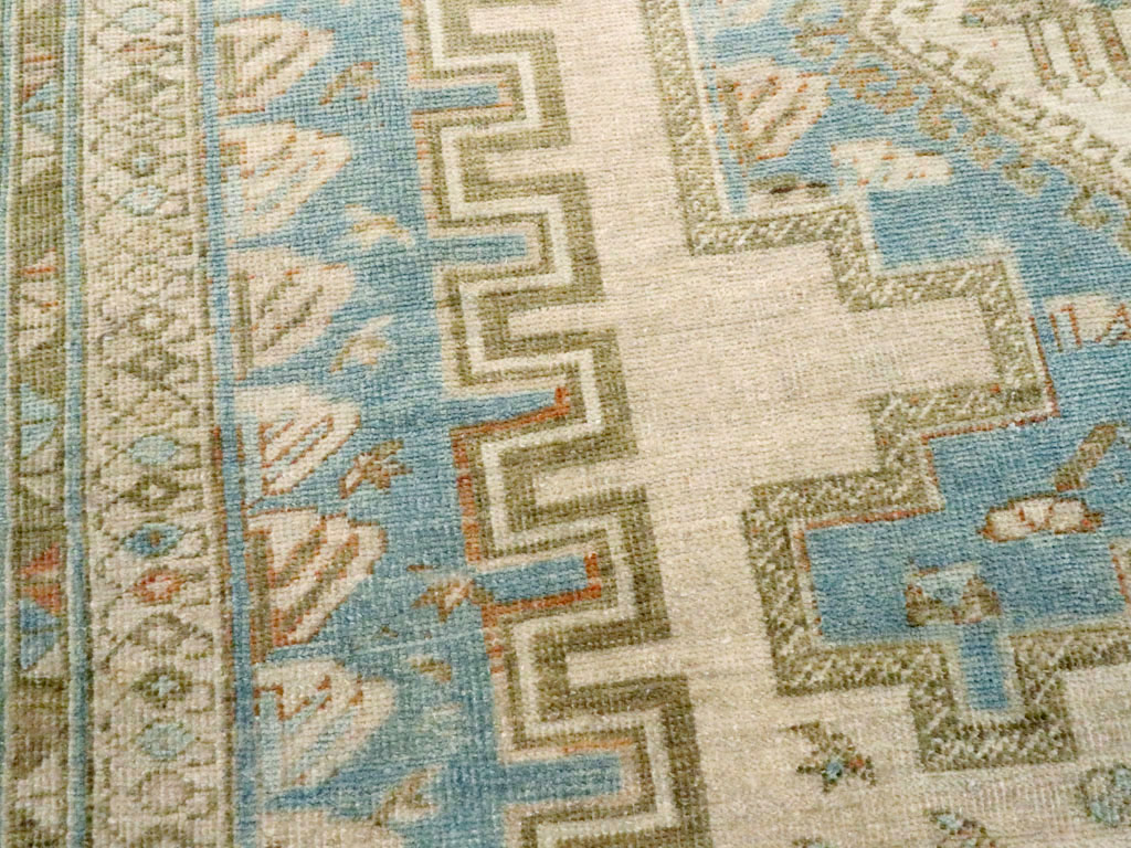 Vintage Persian Afshar Accent Rug, No.27588 - Gsblank