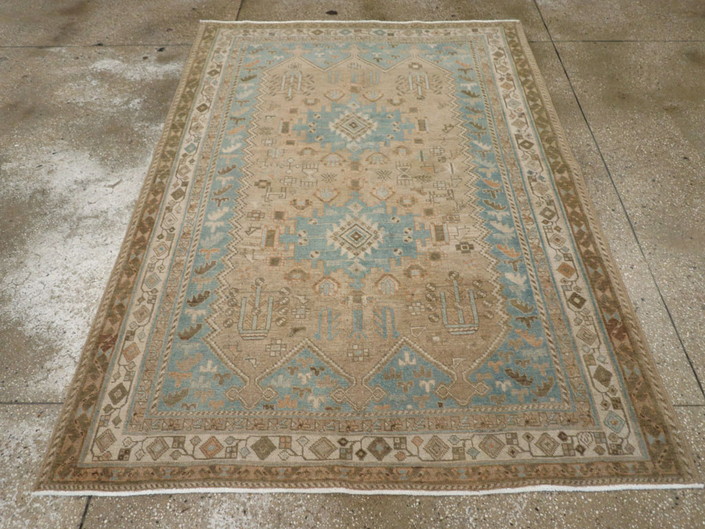 Vintage Persian Afshar Rug, No.27589 - Gsblank
