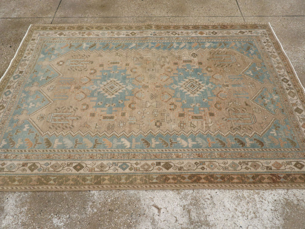 Vintage Persian Afshar Rug, No.27589 - Gsblank