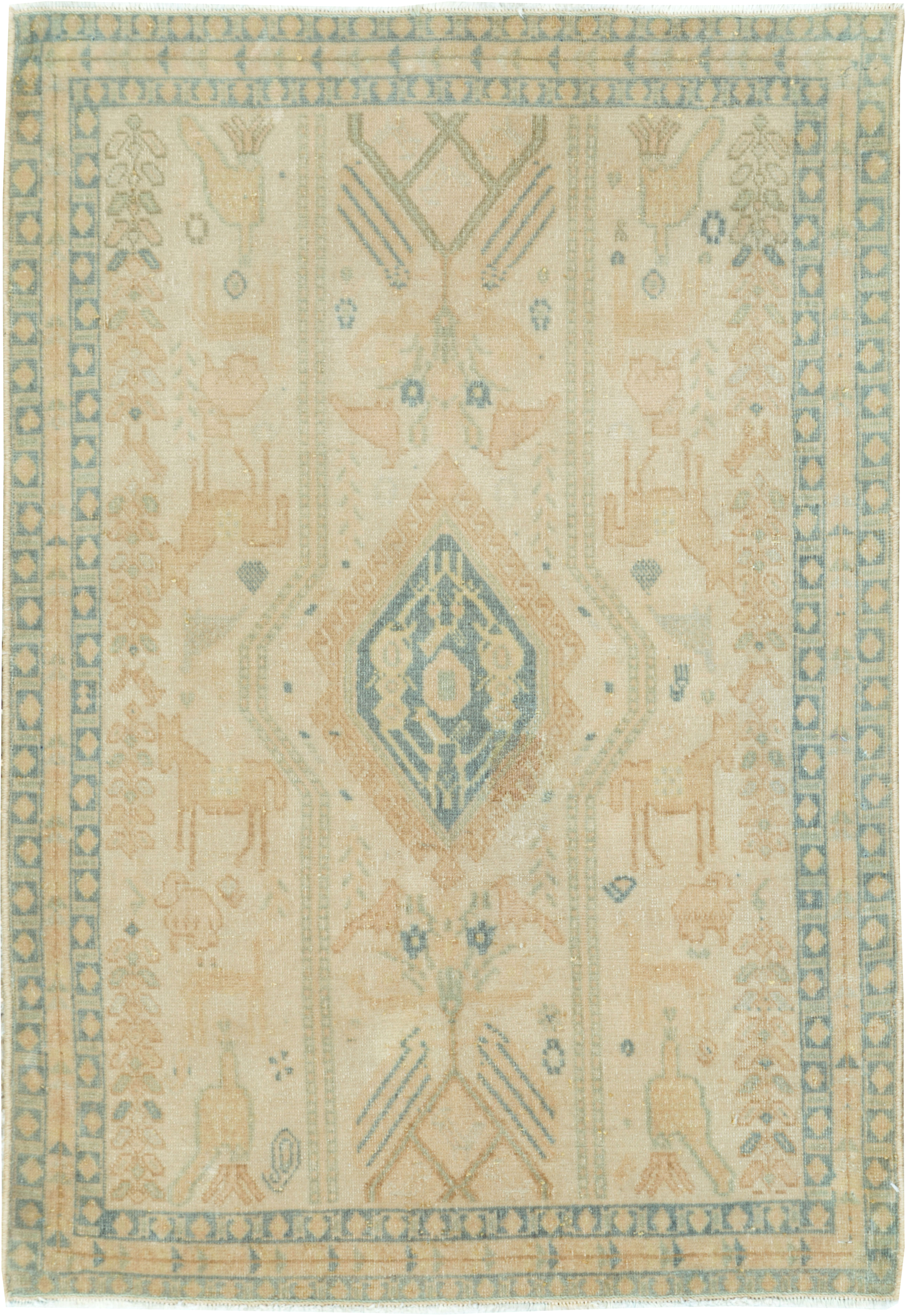 Vintage Persian Afshar Rug, No.27590 - Gsblank