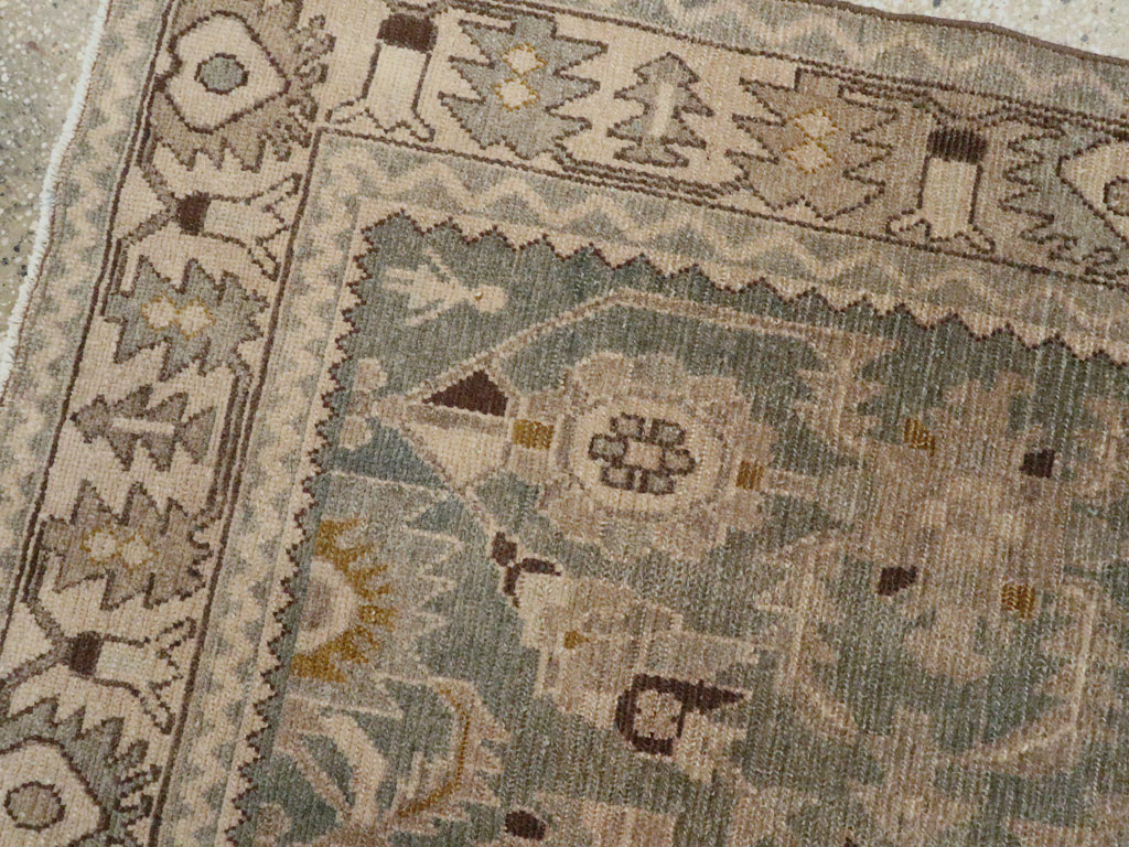 Vintage Persian Malayer Accent Rug, No.27591 - Gsblank