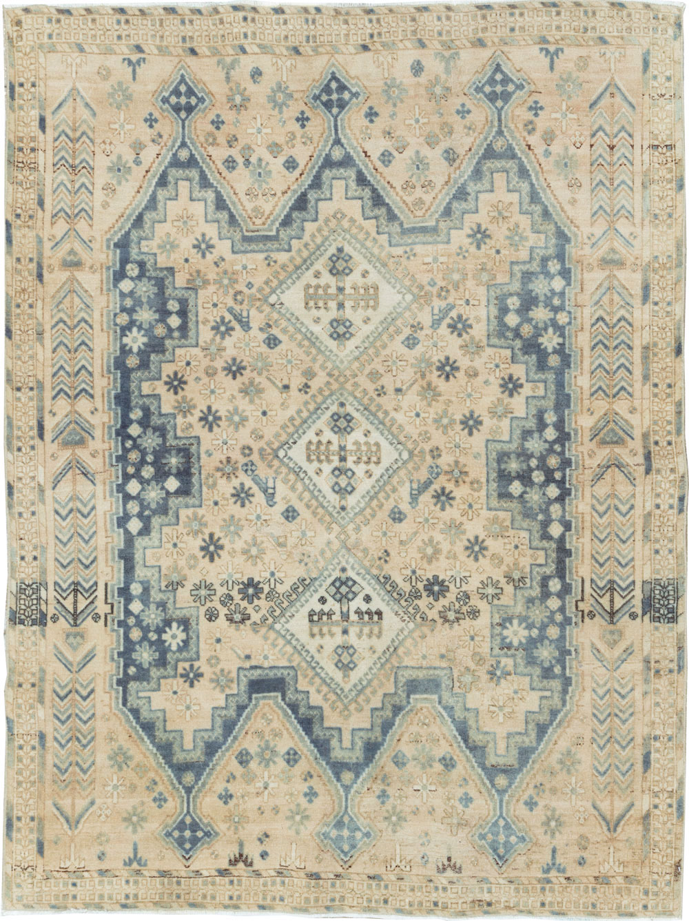 Vintage Persian Afshar Rug, No.27592 - Gsblank