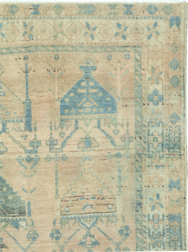 Vintage Persian Afshar Throw Rug, No.27600 - Gsblank