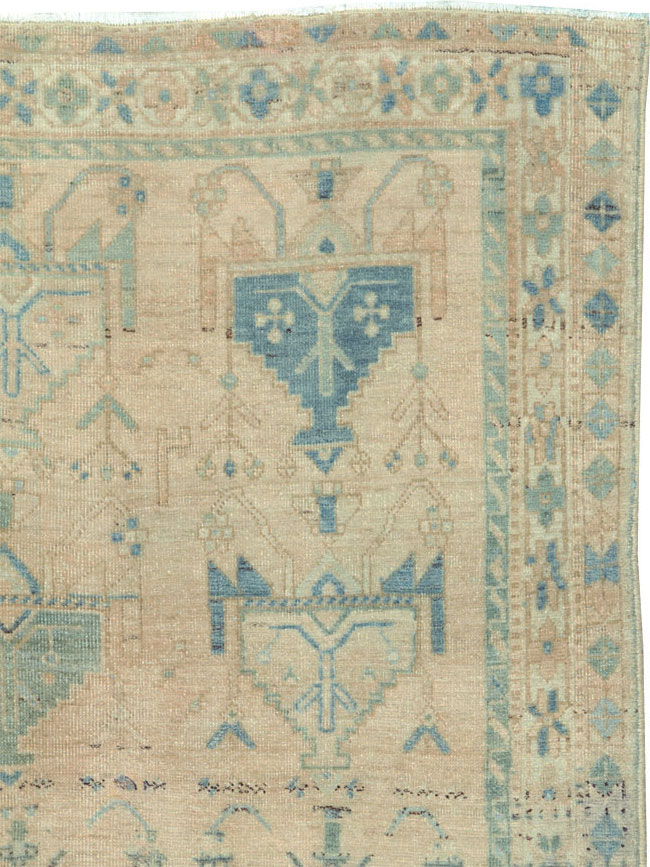 Vintage Persian Afshar Throw Rug, No.27600 - Gsblank