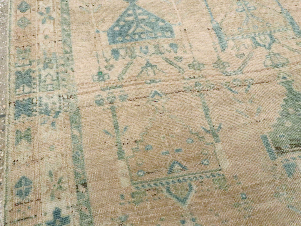Vintage Persian Afshar Throw Rug, No.27600 - Gsblank