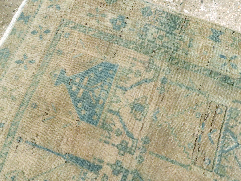 Vintage Persian Afshar Throw Rug, No.27600 - Gsblank