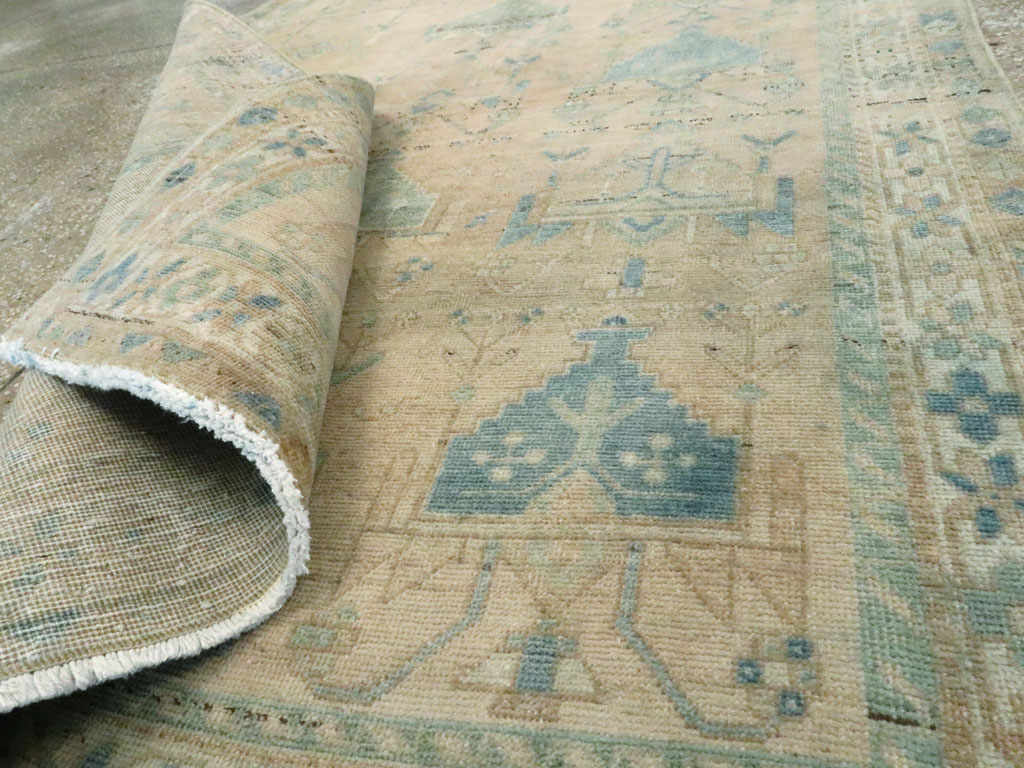 Vintage Persian Afshar Throw Rug, No.27600 - Gsblank