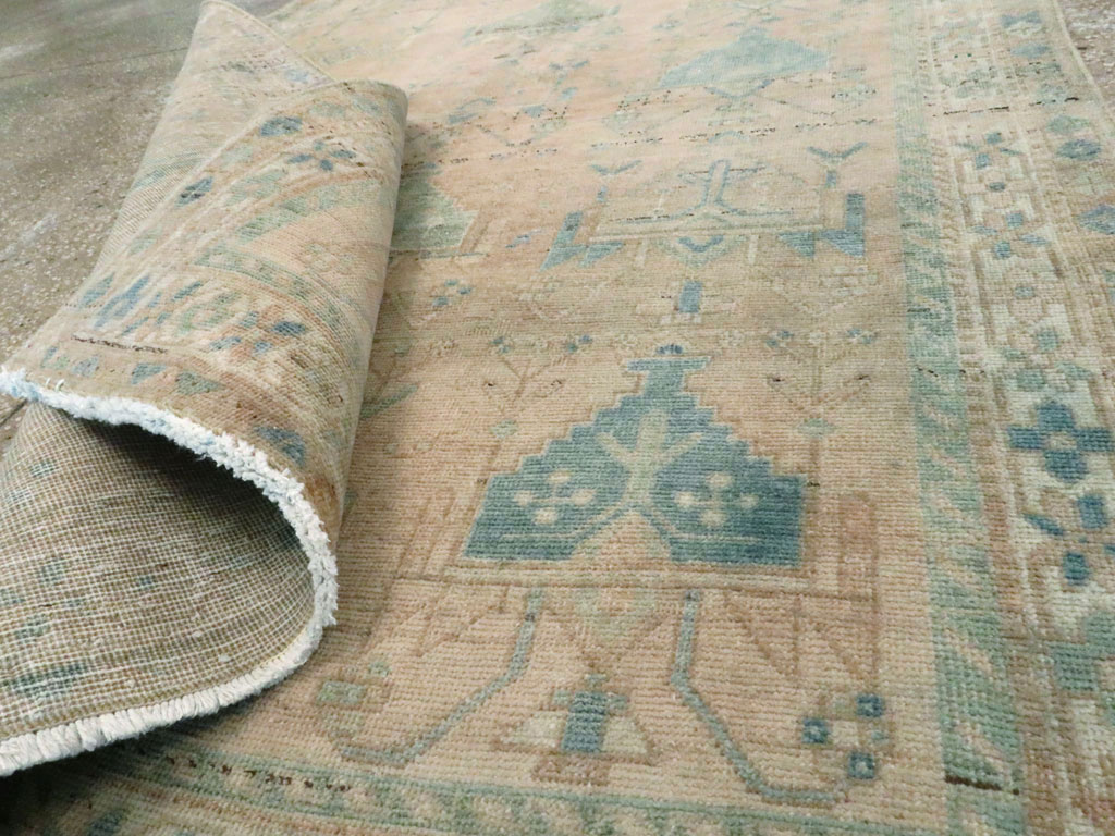 Vintage Persian Afshar Throw Rug, No.27600 - Gsblank