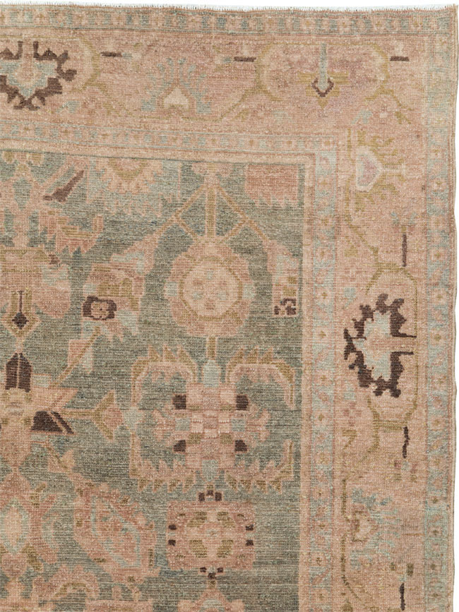 Vintage Persian Malayer Accent Rug, No.27602 - Gsblank