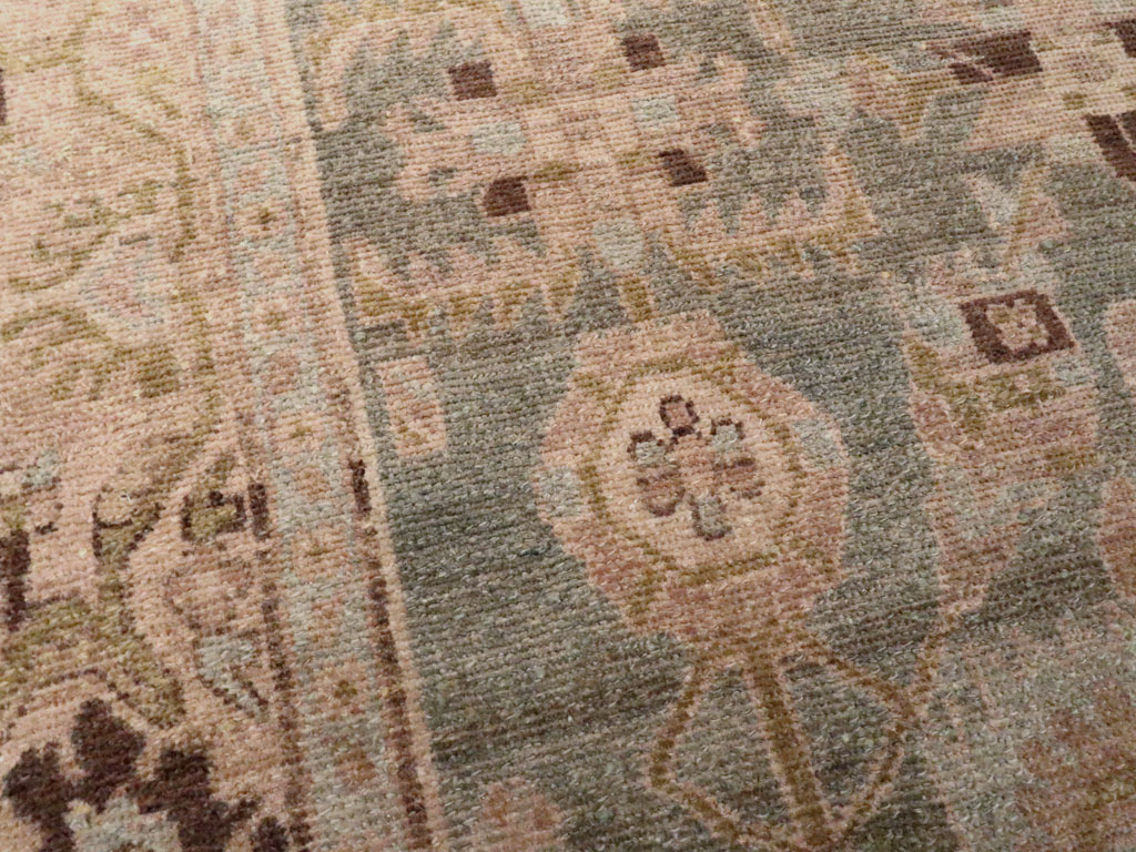 Vintage Persian Malayer Accent Rug, No.27602 - Gsblank