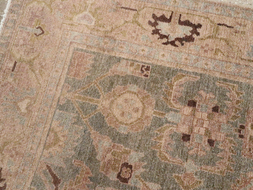 Vintage Persian Malayer Accent Rug, No.27602 - Gsblank