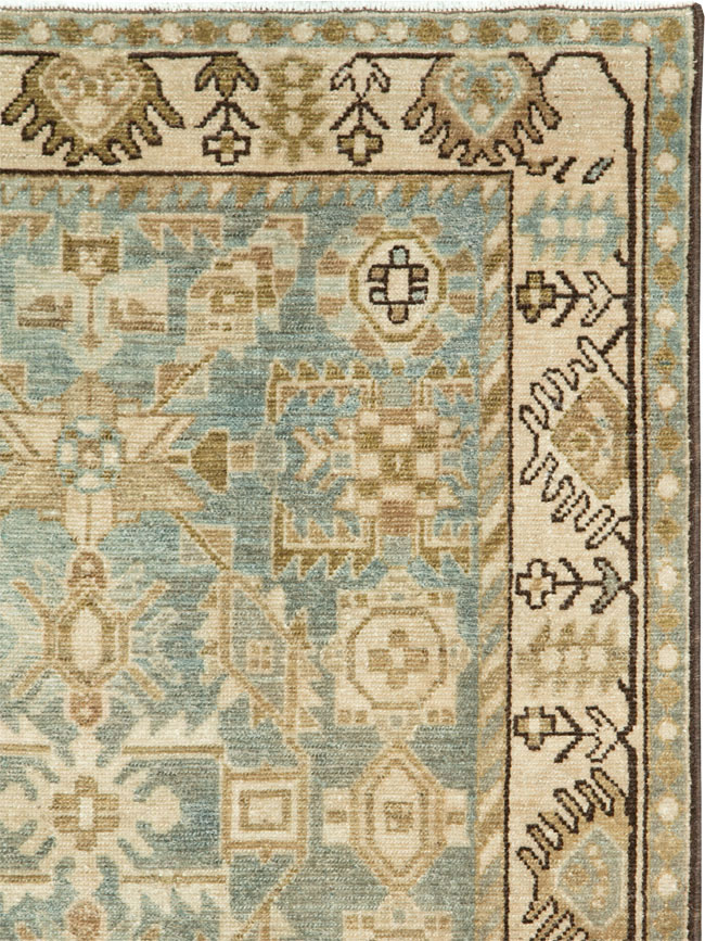 Vintage Persian Malayer Throw Rug, No.27603 - Gsblank