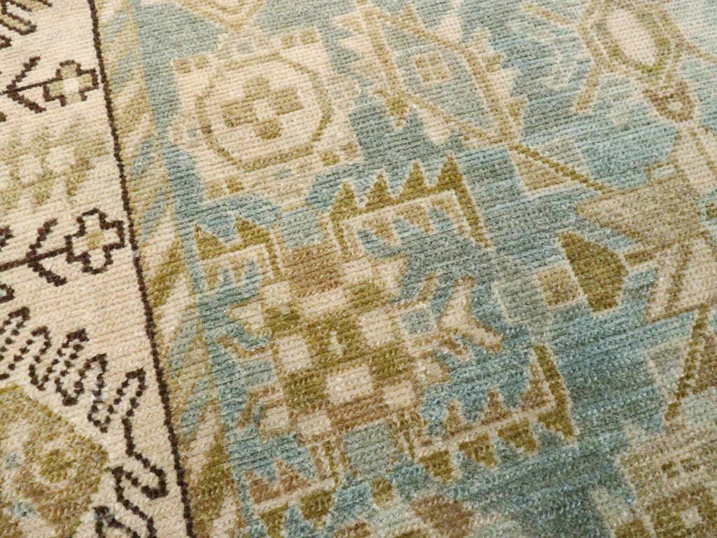 Vintage Persian Malayer Throw Rug, No.27603 - Gsblank