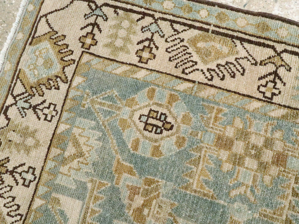 Vintage Persian Malayer Throw Rug, No.27603 - Gsblank