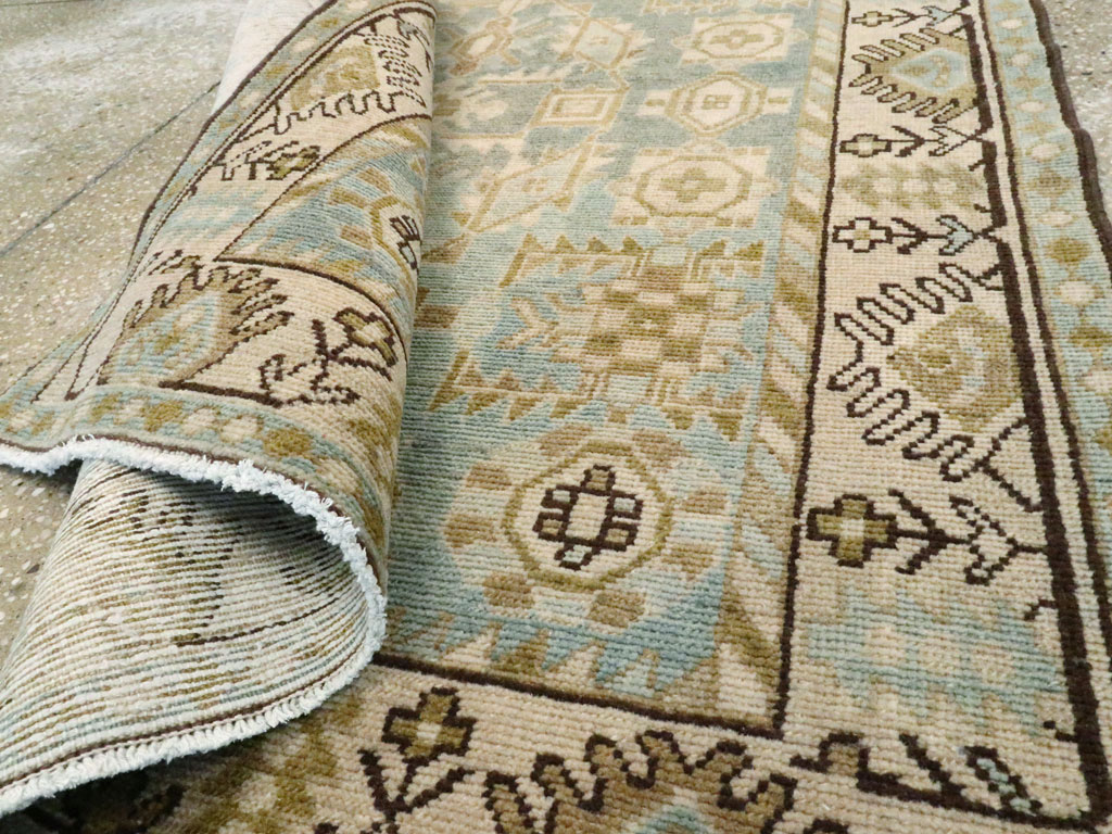 Vintage Persian Malayer Throw Rug, No.27603 - Gsblank