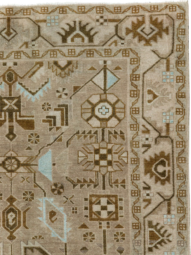 Vintage Persian Malayer Accent Rug, No.27604 - Gsblank