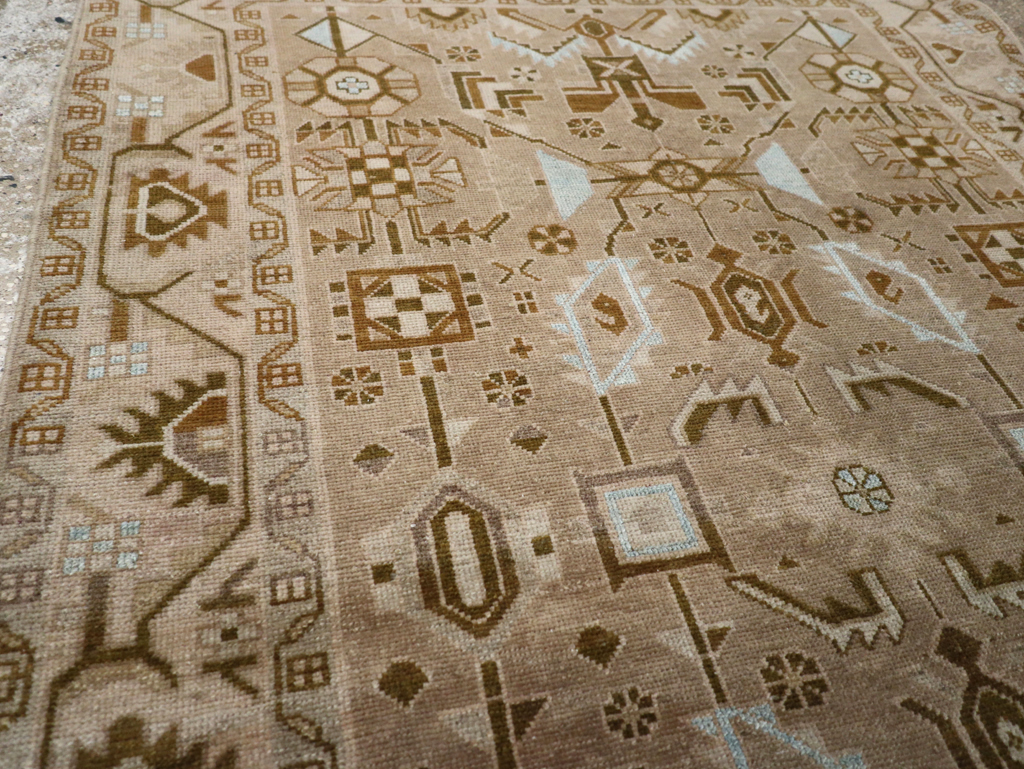 Vintage Persian Malayer Accent Rug, No.27604 - Gsblank