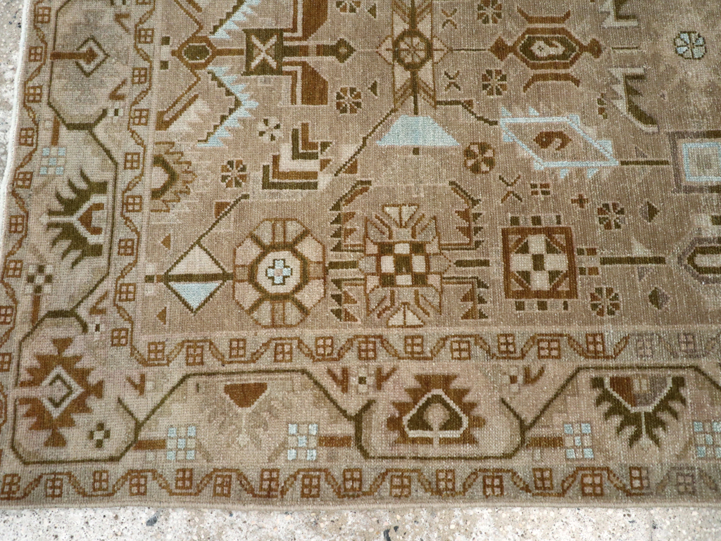 Vintage Persian Malayer Accent Rug, No.27604 - Gsblank