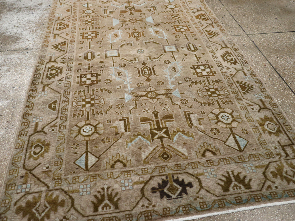 Vintage Persian Malayer Accent Rug, No.27604 - Gsblank