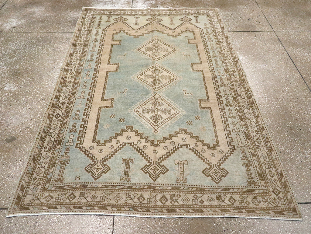 Vintage Persian Afshar Rug, No.27607 - Gsblank