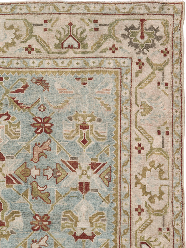 Vintage Persian Malayer Accent Rug, No.27608 - Gsblank