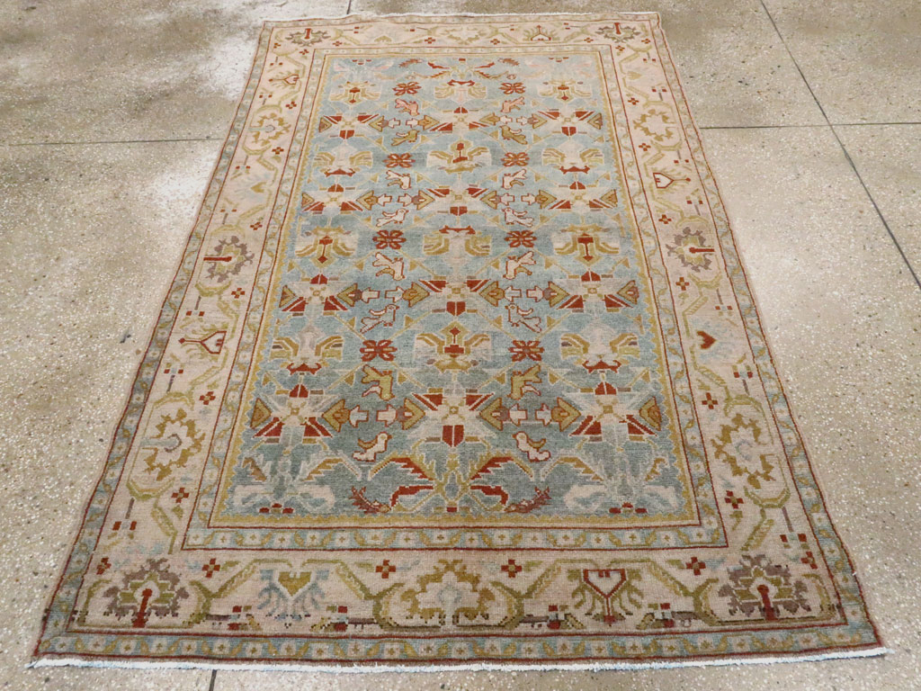 Vintage Persian Malayer Accent Rug, No.27608 - Gsblank