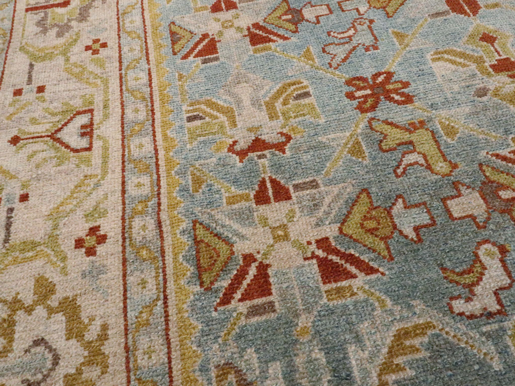 Vintage Persian Malayer Accent Rug, No.27608 - Gsblank