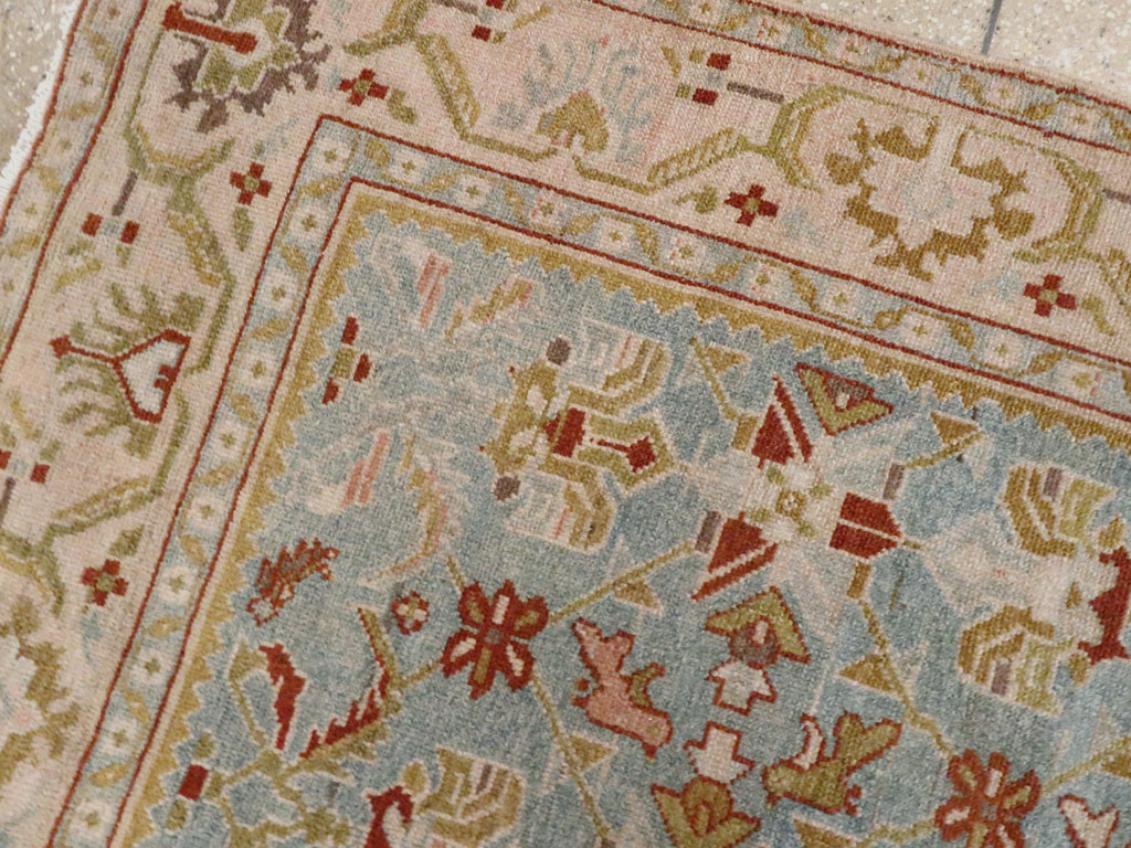 Vintage Persian Malayer Accent Rug, No.27608 - Gsblank