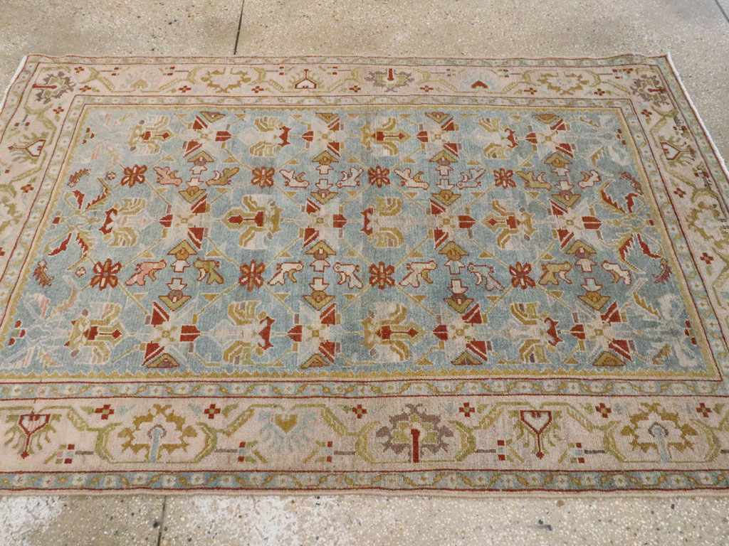 Vintage Persian Malayer Accent Rug, No.27608 - Gsblank