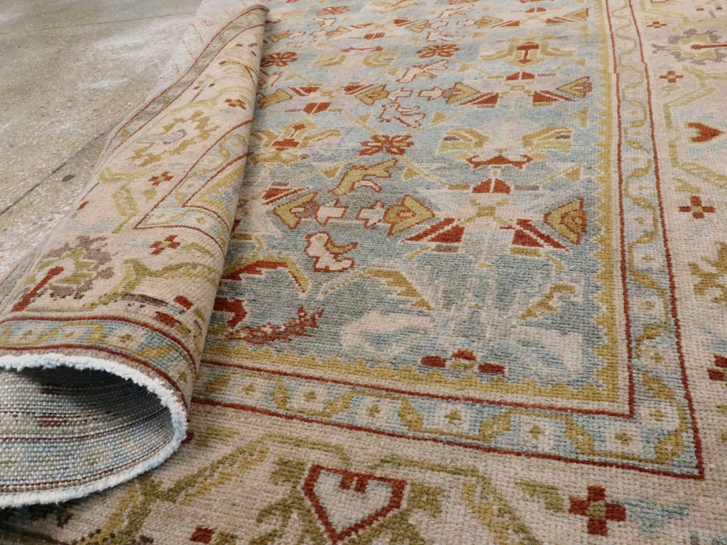Vintage Persian Malayer Accent Rug, No.27608 - Gsblank