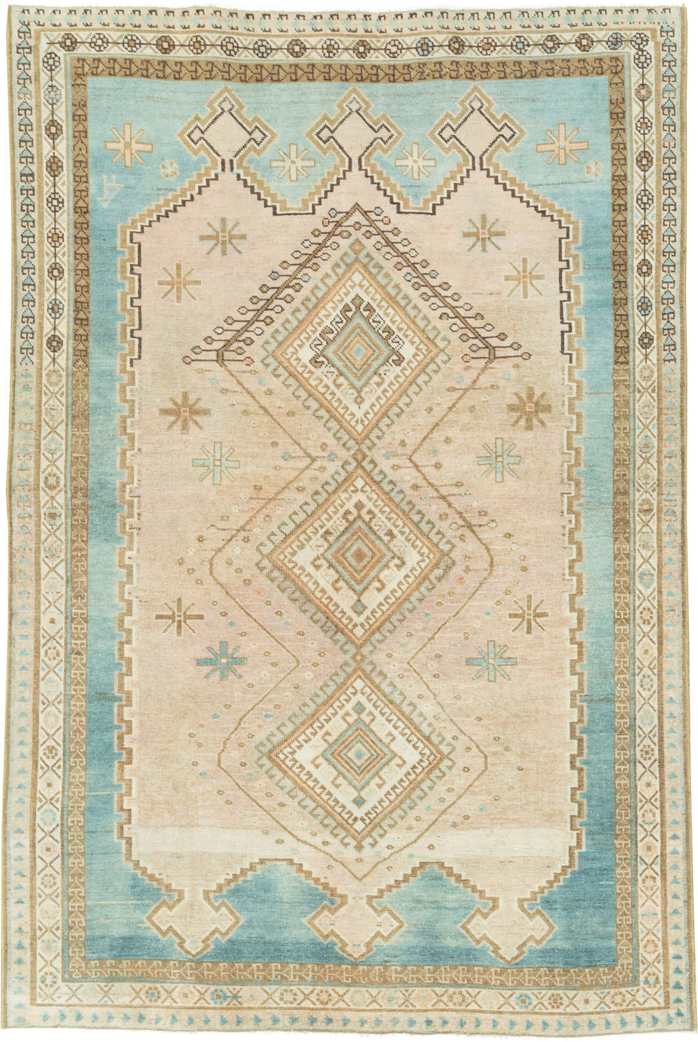 Vintage Persian Afshar Accent Rug, No.27609 - Gsblank