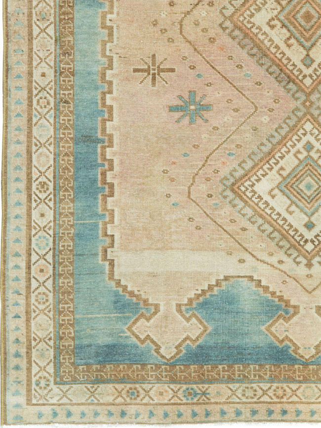 Vintage Persian Afshar Accent Rug, No.27609 - Gsblank
