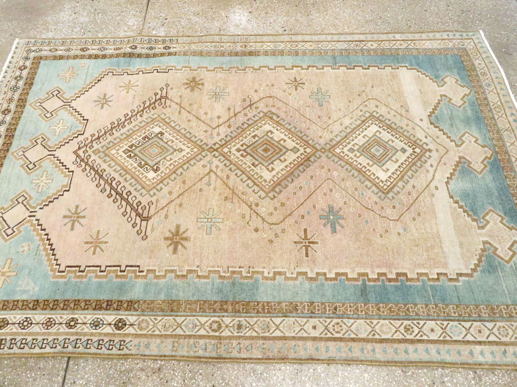 Vintage Persian Afshar Accent Rug, No.27609 - Gsblank