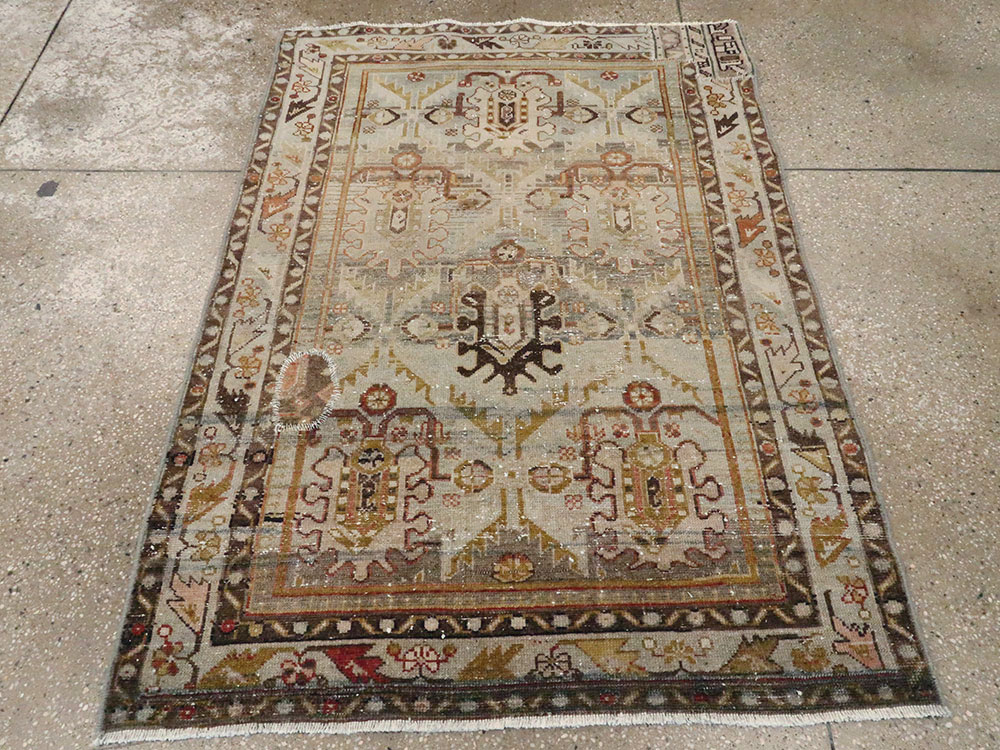 Vintage Persian Malayer Rug, No.27618 - Gsblank
