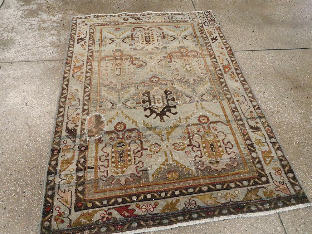 Vintage Persian Malayer Rug, No.27618 - Gsblank