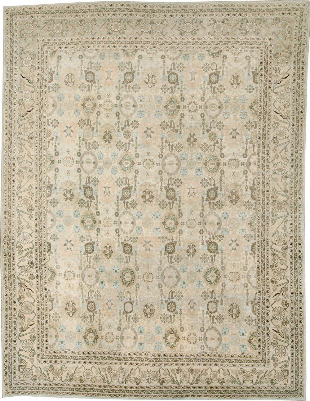 Antique Persian Tabriz Carpet, No.27620 - Gsblank