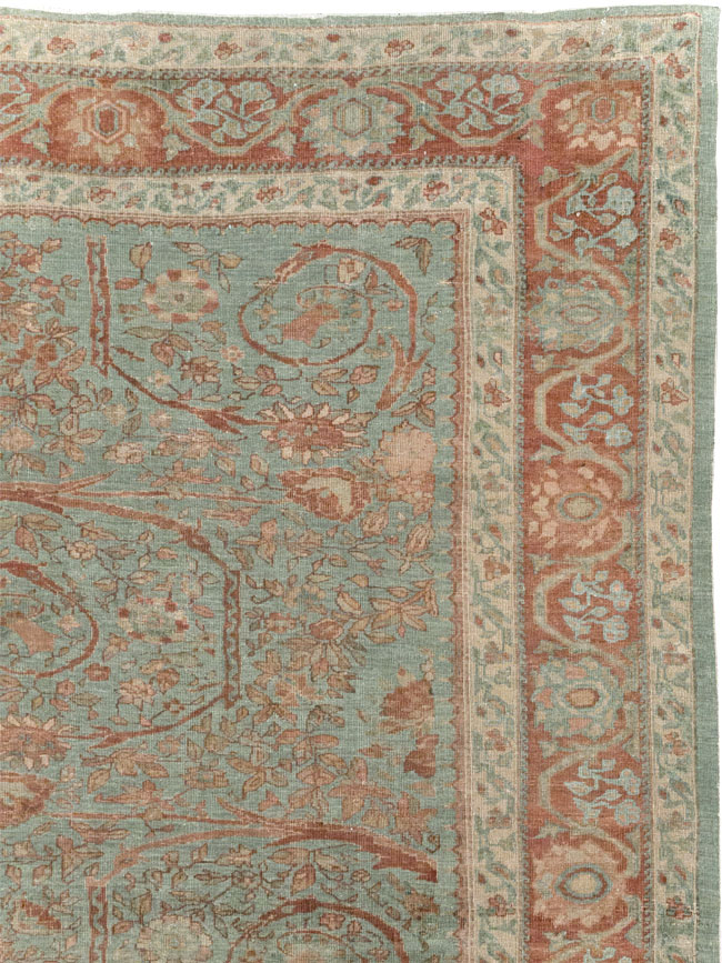 Antique Persian Mahal Long and Narrow Oversize Carpet, No.27623 - Gsblank