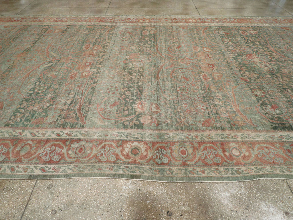 Antique Persian Mahal Long and Narrow Oversize Carpet, No.27623 - Gsblank