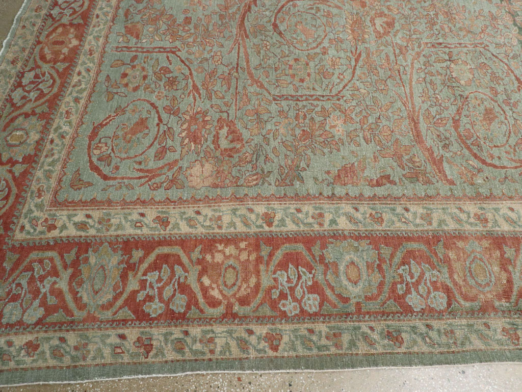 Antique Persian Mahal Long and Narrow Oversize Carpet, No.27623 - Gsblank