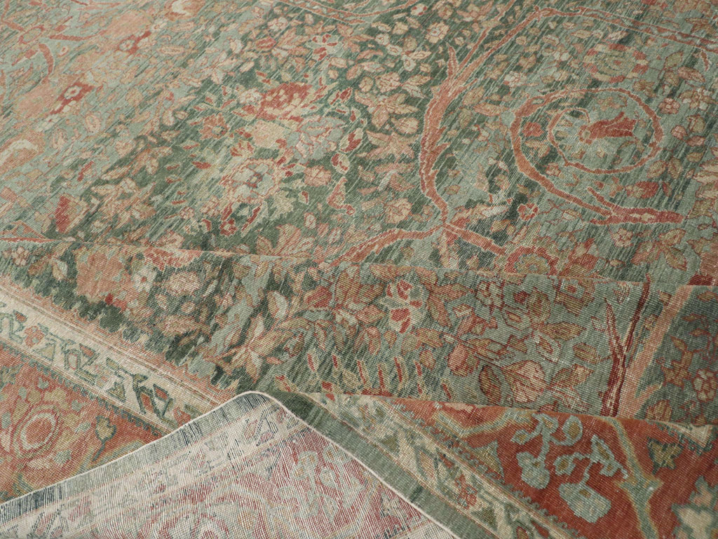 Antique Persian Mahal Long and Narrow Oversize Carpet, No.27623 - Gsblank