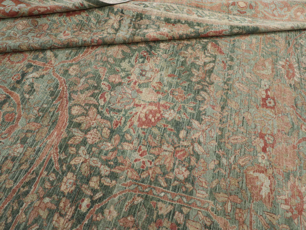 Antique Persian Mahal Long and Narrow Oversize Carpet, No.27623 - Gsblank