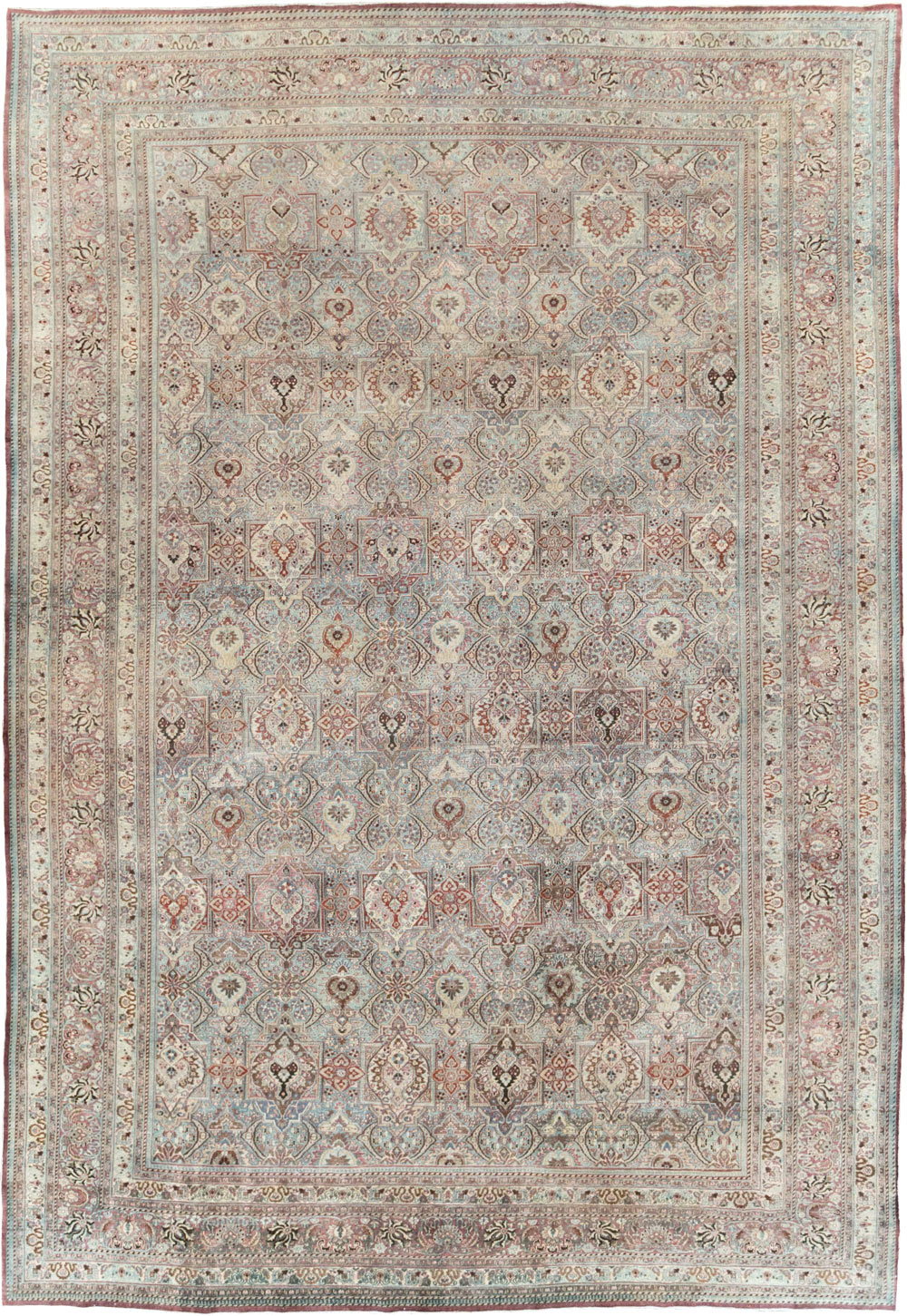 Antique Persian Mashad Carpet, No.27627 - Gsblank