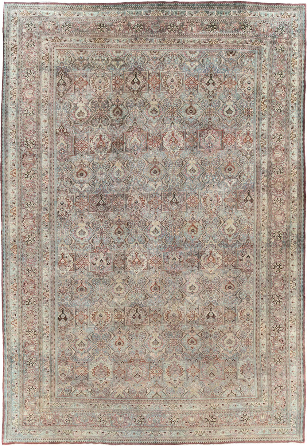 Antique Persian Mashad Large Carpet, No.27627 - Gsblank