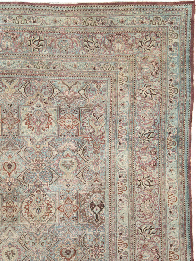 Antique Persian Mashad Carpet, No.27627 - Gsblank
